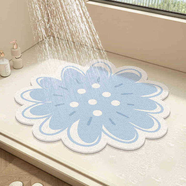 Floral Design Bath Mat Kalsten
