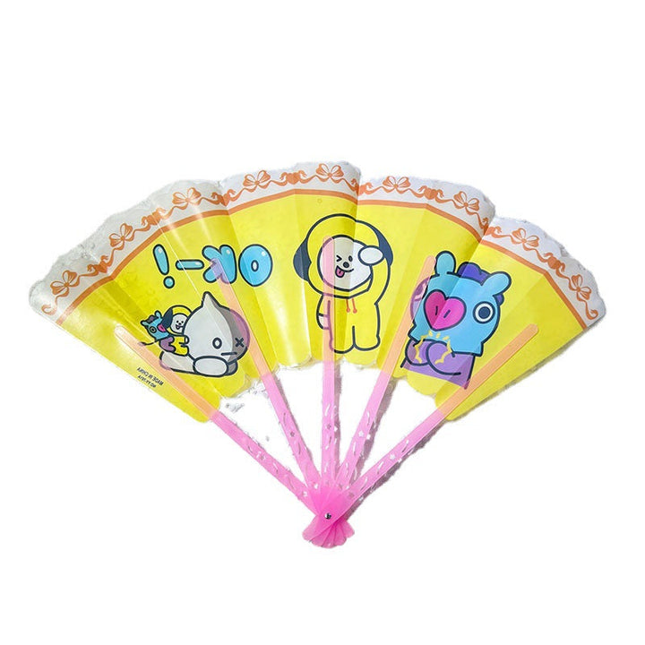 Ladies Colored Hand Fans in Cute Design Kalsten