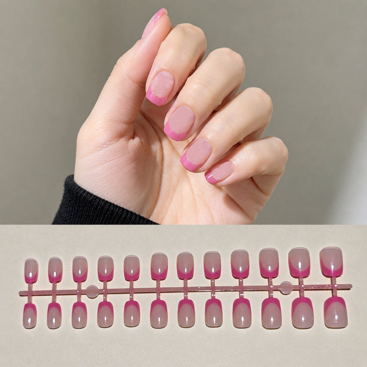 Chic French Tip Press-On Nail Art Set Kalsten