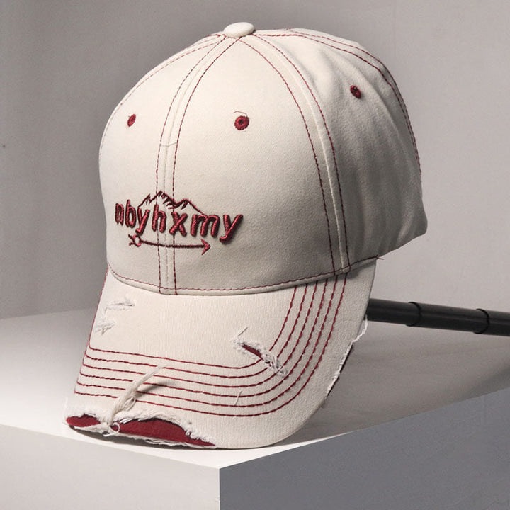 Men's Vintage Distressed Denim Baseball Cap Kalsten