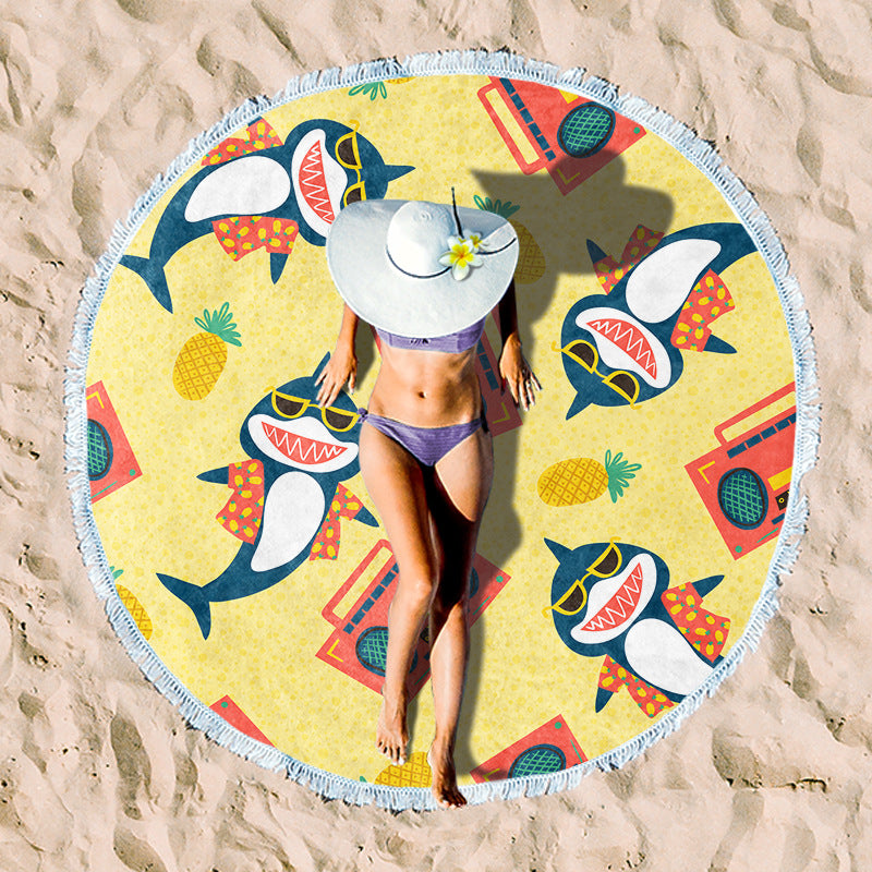 Rundstrand towel with unique sunset design Kalsten