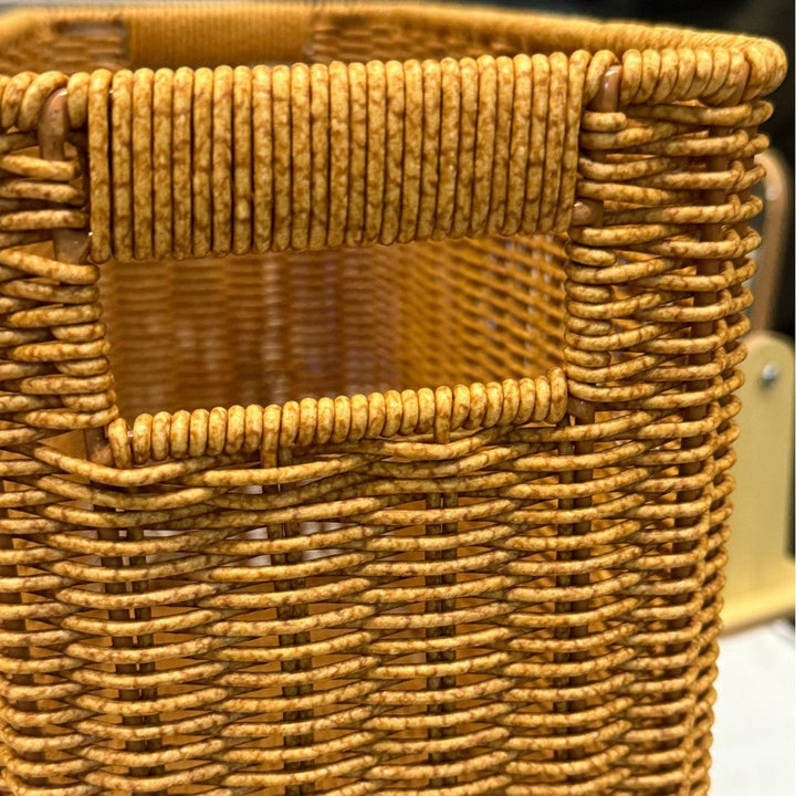 Women's Rectangular Rattan Storage Basket with Compartments Kalsten