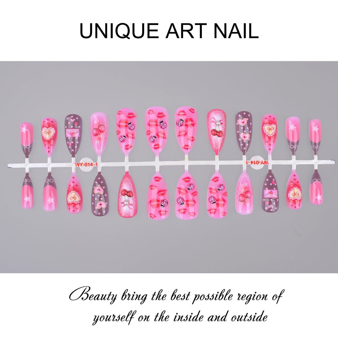 Romantic Themed Press-On Nail Set Kalsten