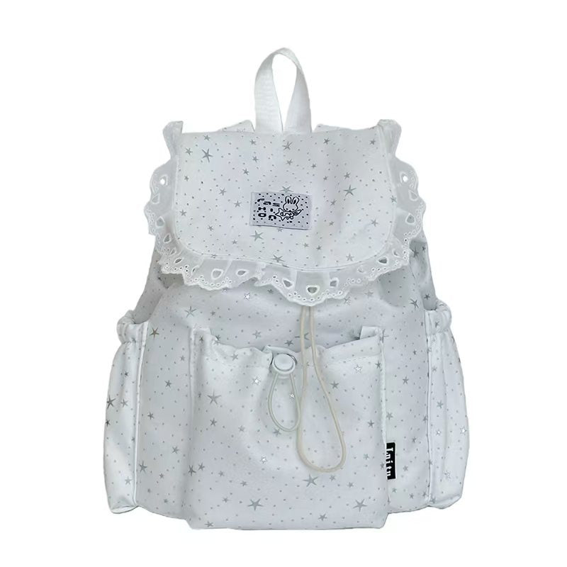 Starry Design Ruffled Backpack Kalsten