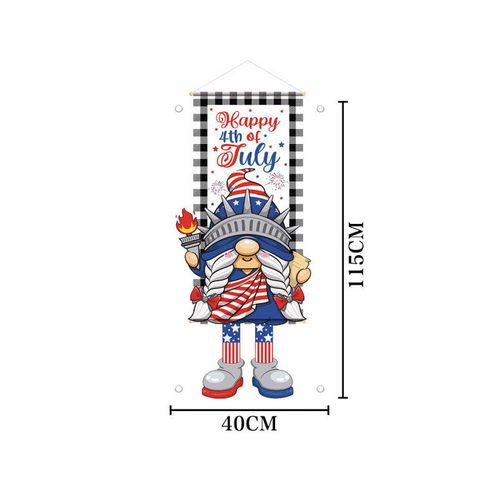 Unisex nan patriotic door banner with Uncle Sam motif Kalsten