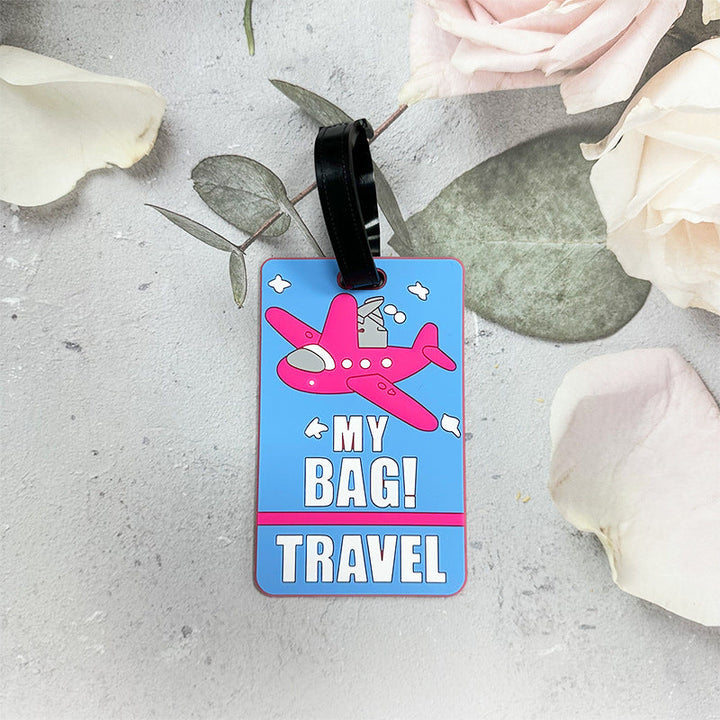 Airplane-Themed Luggage Tag Kalsten