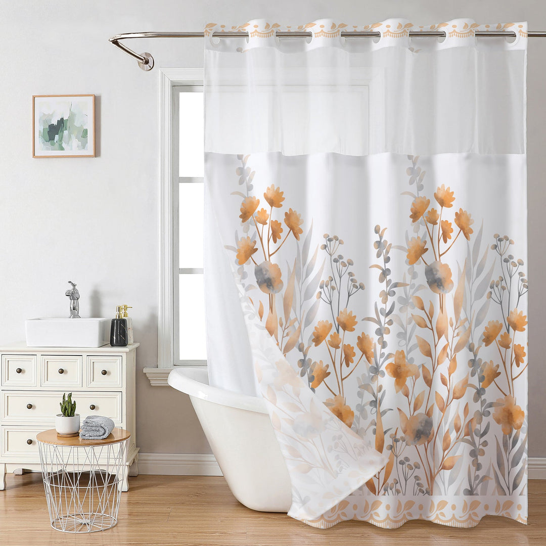 Floral Design Shower Curtain Kalsten