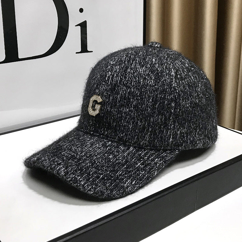 Women's Elegant Textured Fleece Baseball Cap Kalsten