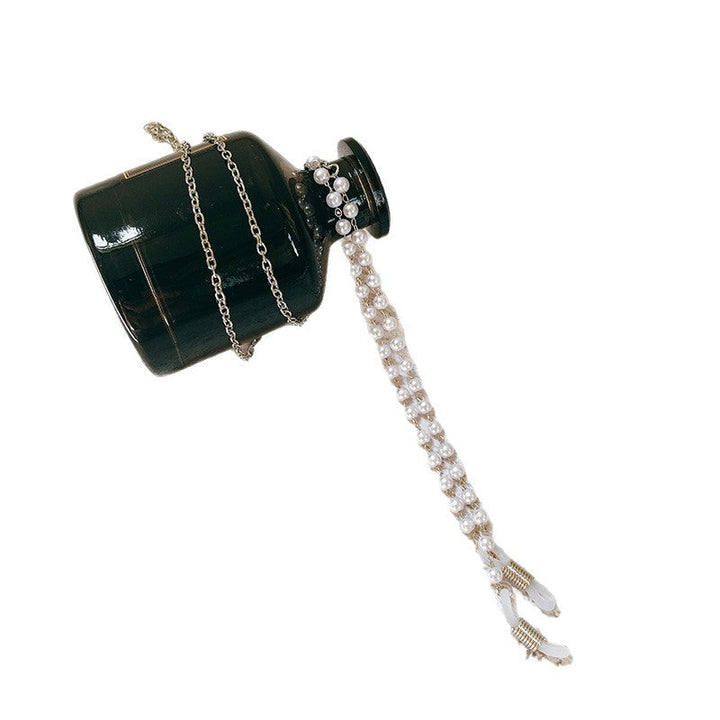 Pearl and metal glasses strap Kalsten