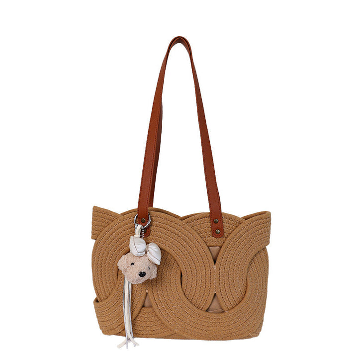 Designer shopping bag with decorative woven pattern Kalsten