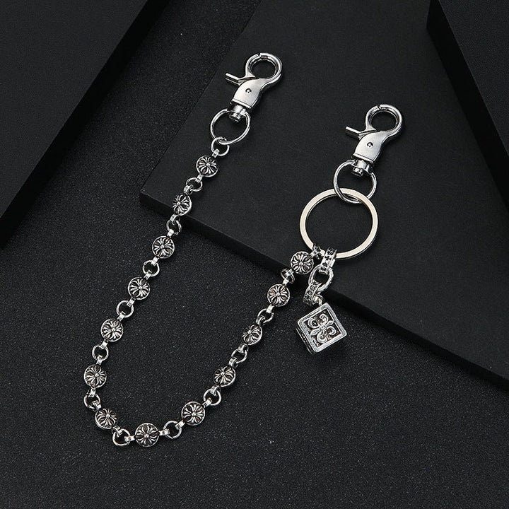 Fashionable keychain with filigree chain design Kalsten