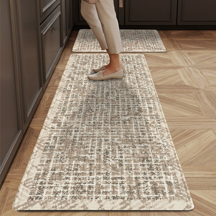 Floral Border Kitchen Runner Mat