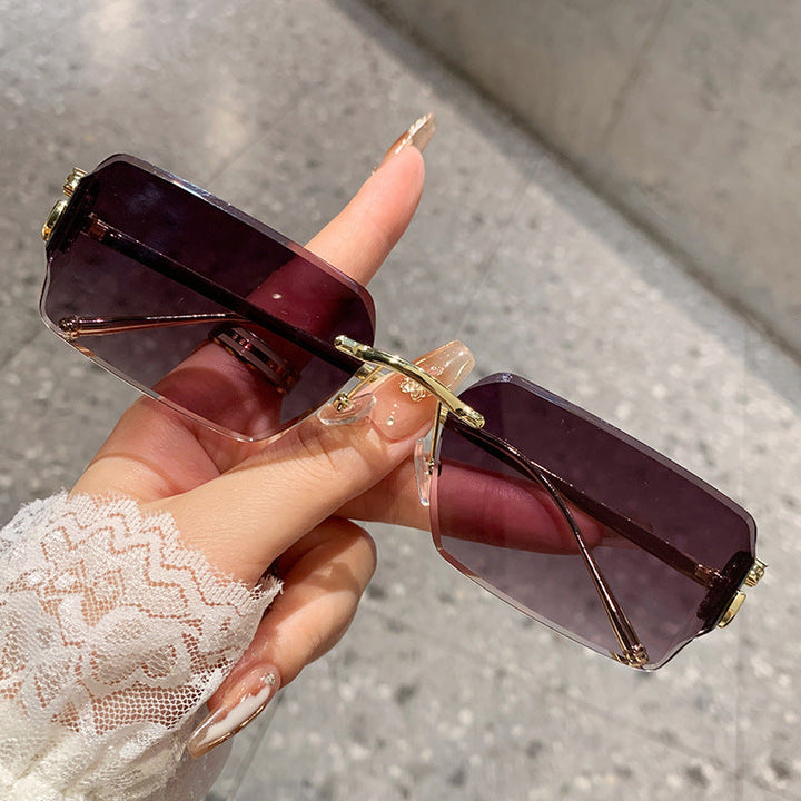 Women's oversized sunglasses with high-quality metal frame and polarized lenses Kalsten