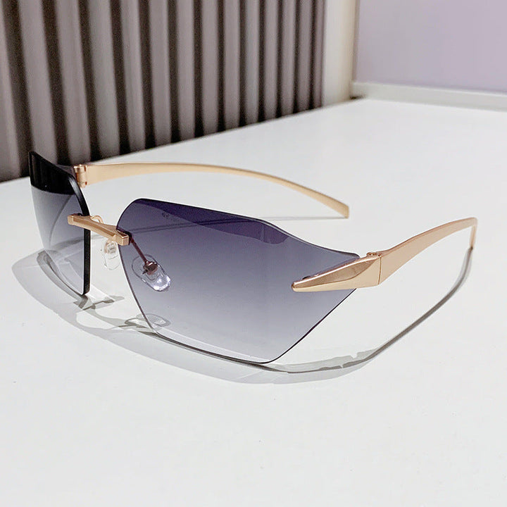 Women's fashion square sunglasses with embellished metal frame Kalsten