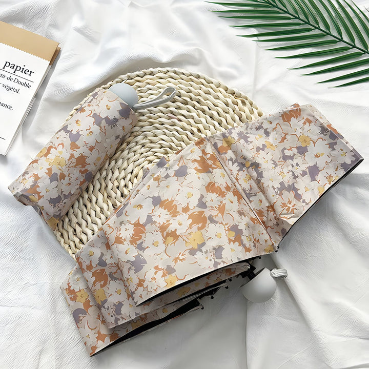 Ladies Folding Umbrella with Elegant Floral Pattern Kalsten