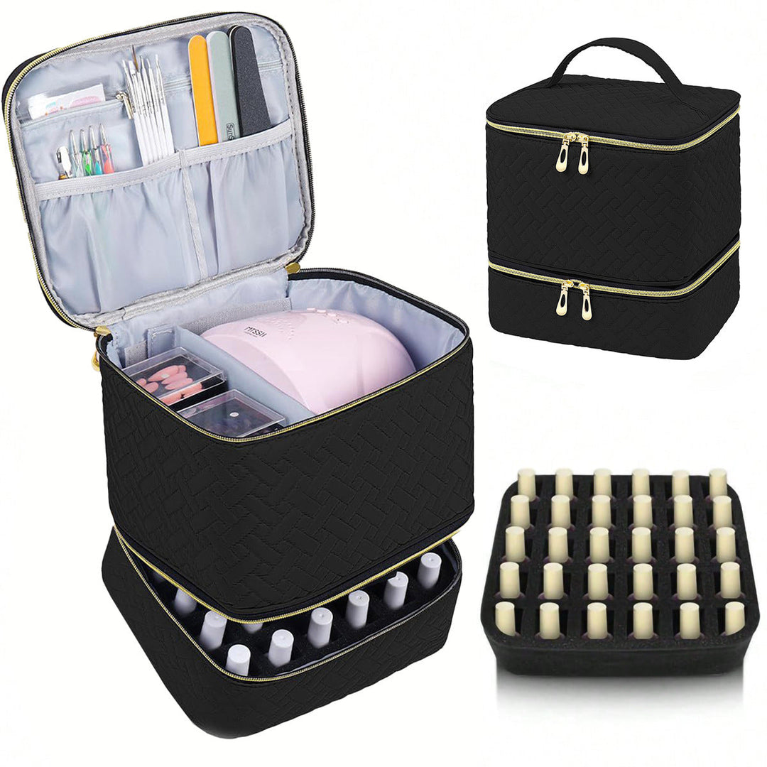 Cosmetic storage bag with multiple compartments Kalsten