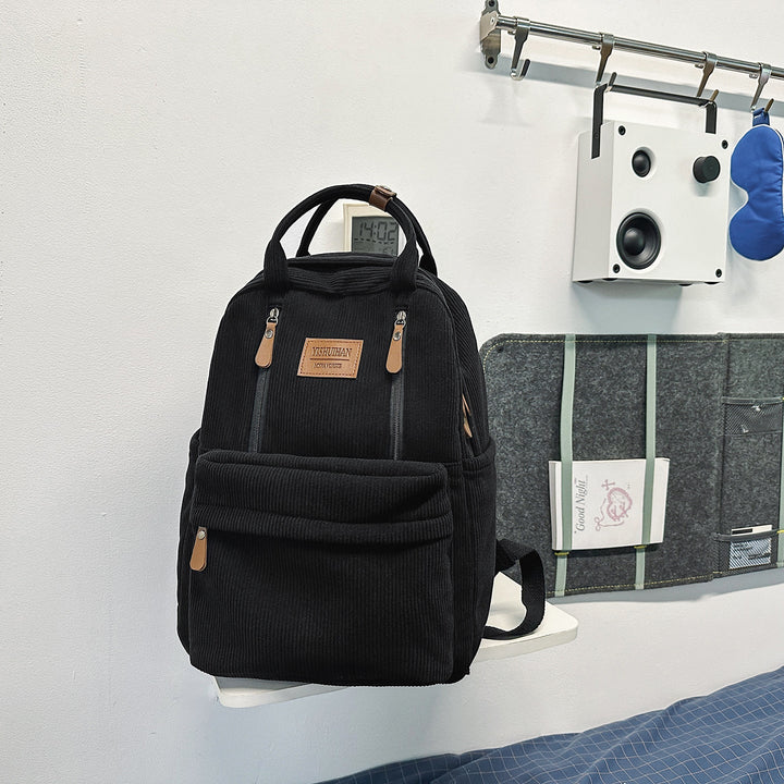 Corduroy School Backpack