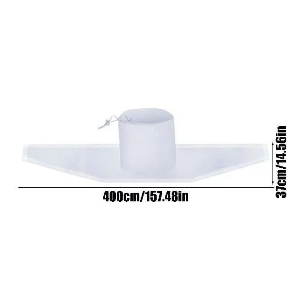 Unisex One Size Downpipe Rain Deflector Splash Guard with Adjustable Central Sleeve and Flexible PVC Drainage Track Kalsten