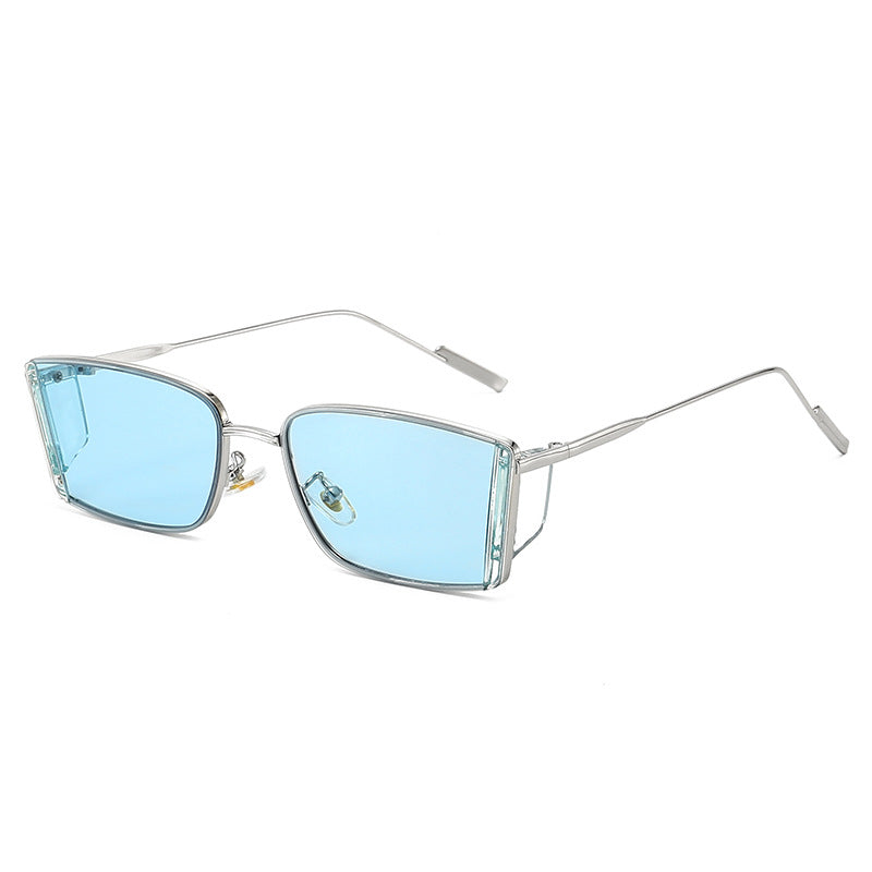 Ladies elegant square sunglasses with fine metal frame Kalsten