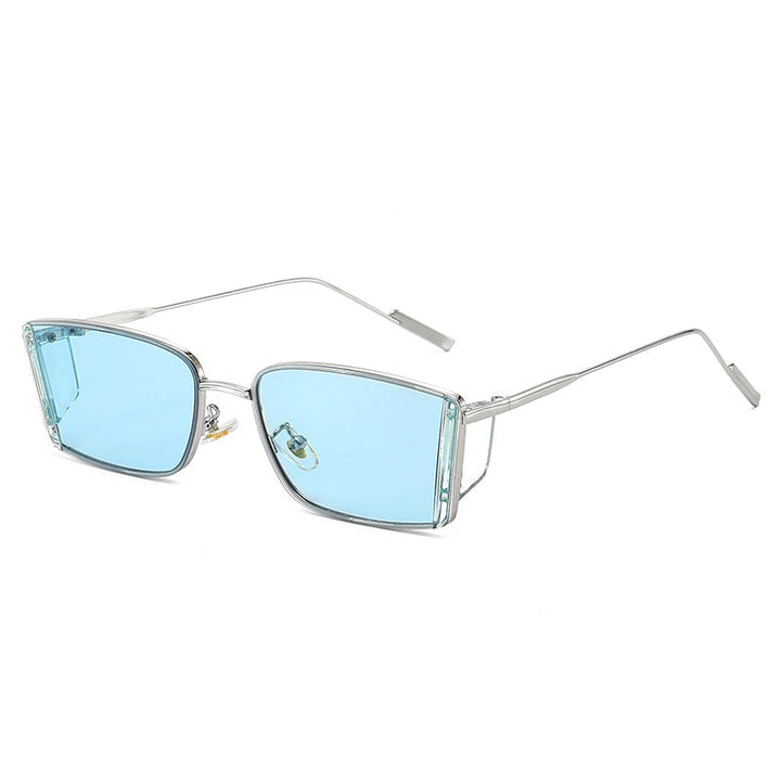 Ladies elegant square sunglasses with fine metal frame Kalsten