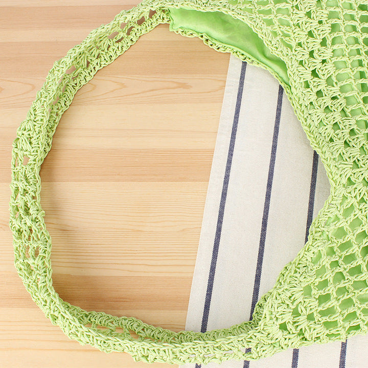 Basket bag with floral appliqué Kalsten