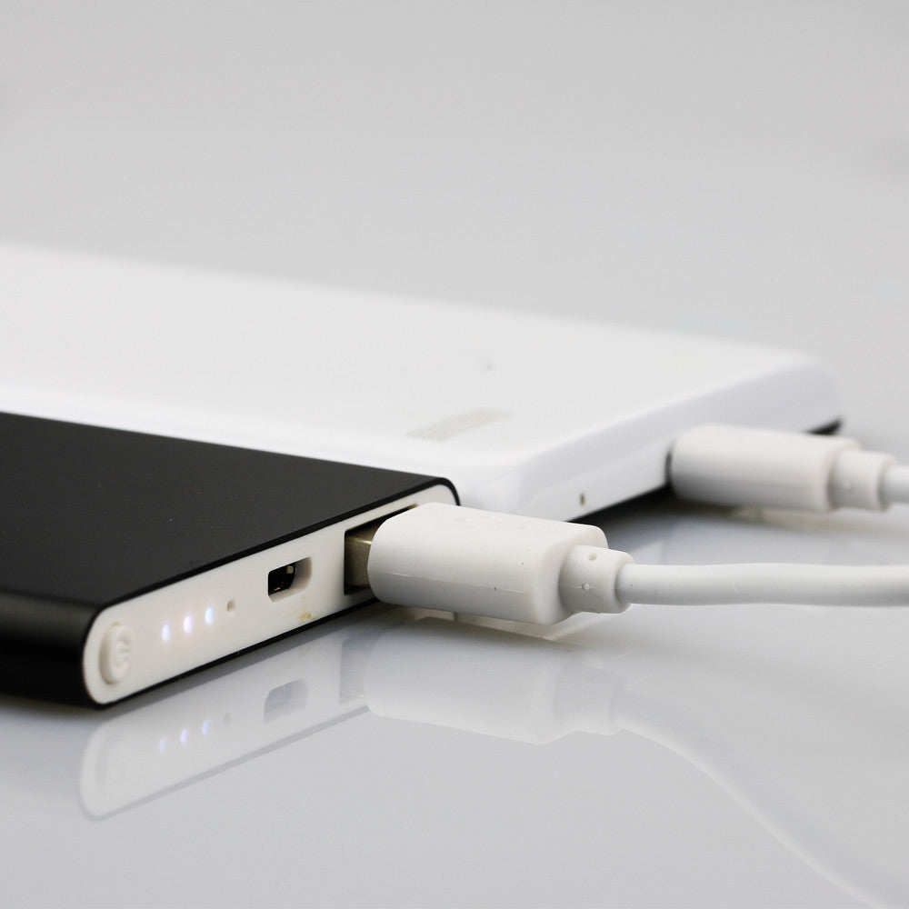 Slim aluminum portable power bank with dual USB output Kalsten