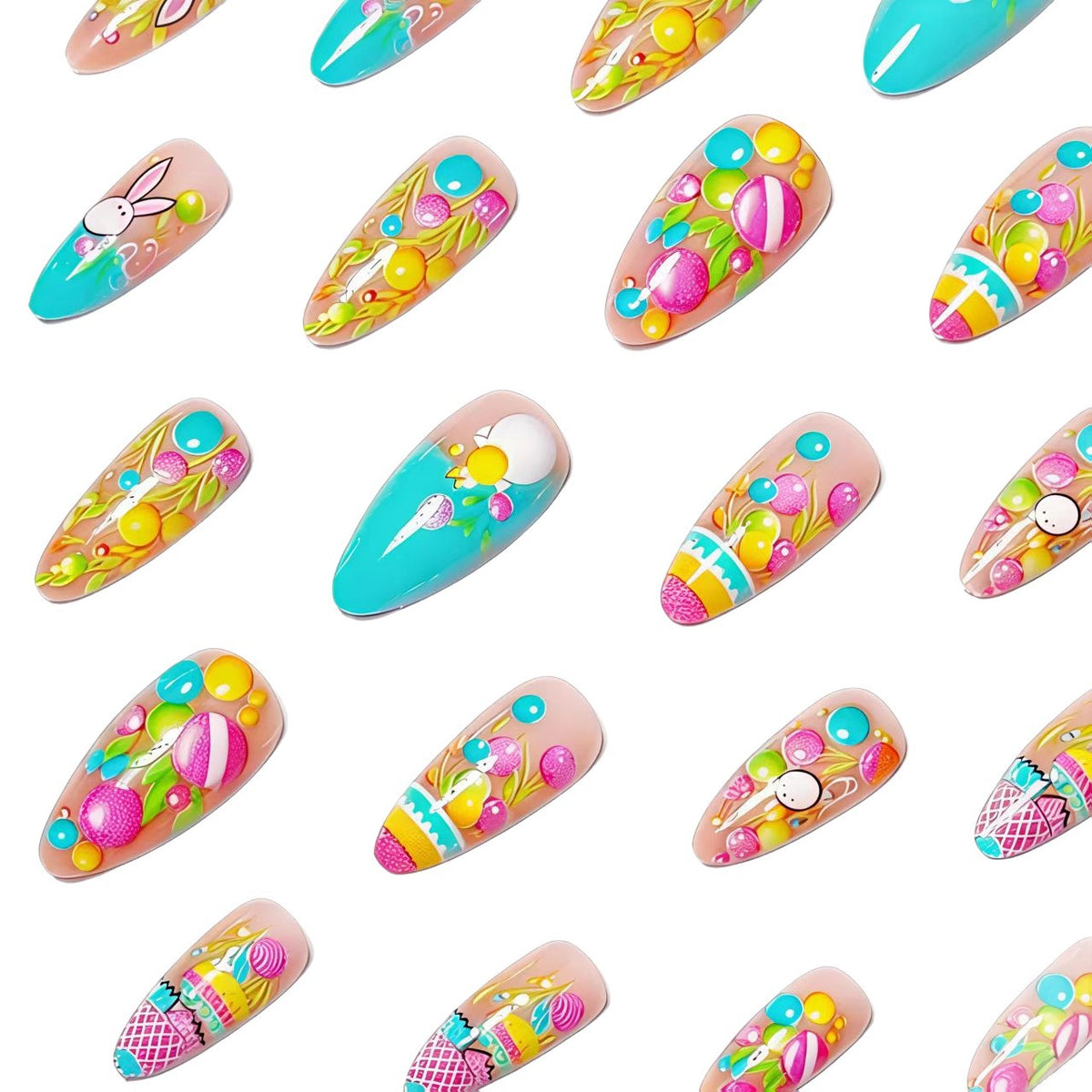 Creative Easter-Themed Nail Art Acalora