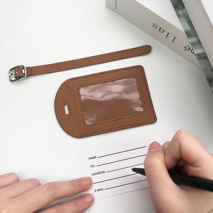 Women's high-quality and durable leather luggage tag Kalsten