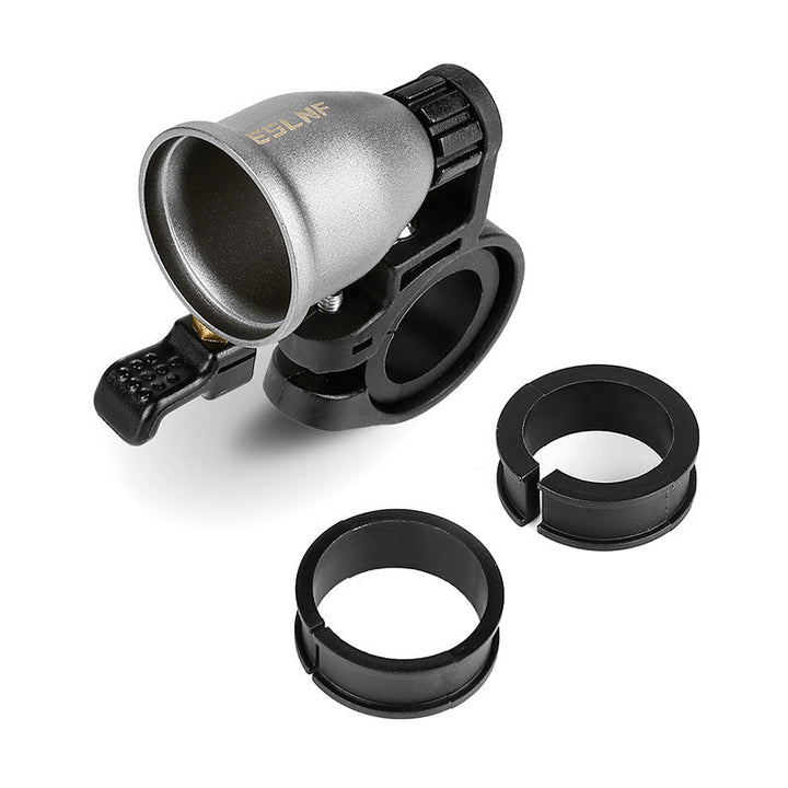 compact universal bicycle handlebar bell with adjustable clamp and silent lever Kalsten