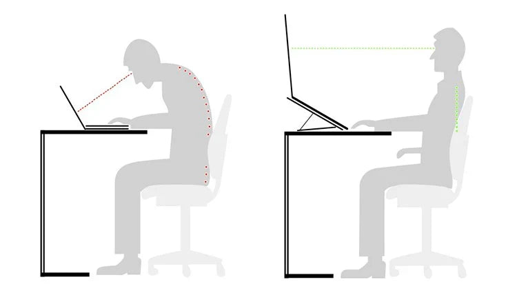 Kalsten | Portable Aluminum Laptop Stand, with Adjustable & Ergonomic Design, for Home, Office, Study & More