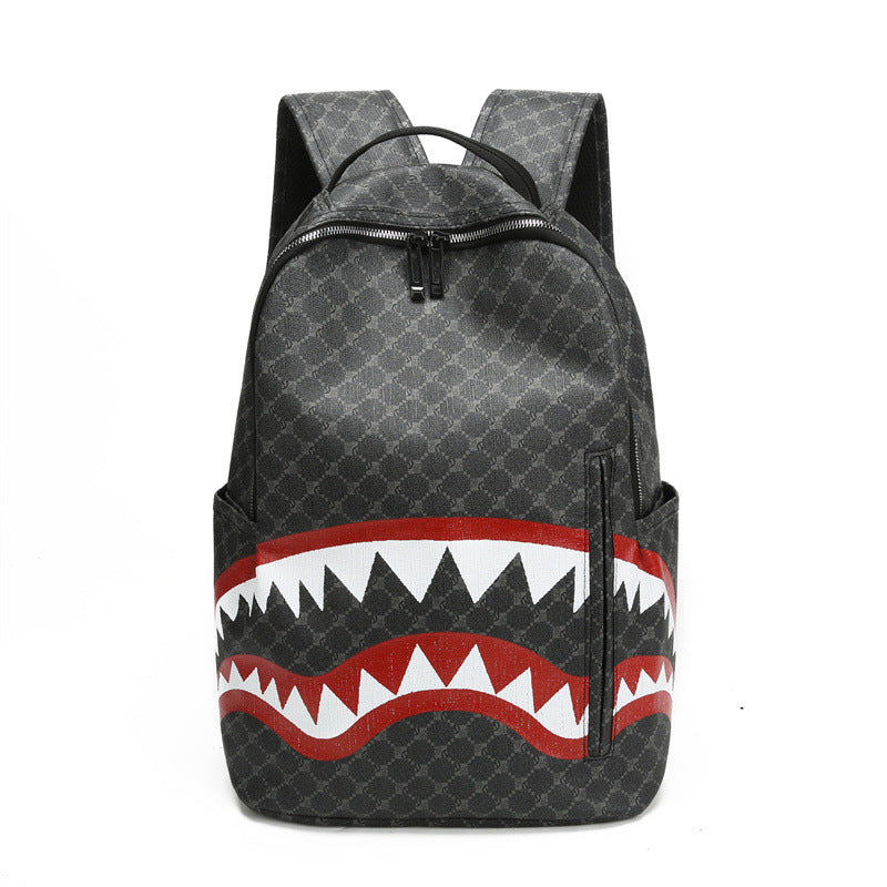 Shark-Graphic Casual Backpack kalsten