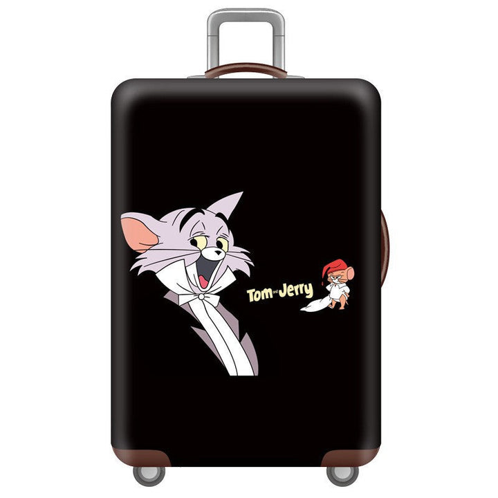 Unisex nan hard shell suitcase with Tom and Jerry design, telescopic handle and smooth-running swivel wheels Kalsten