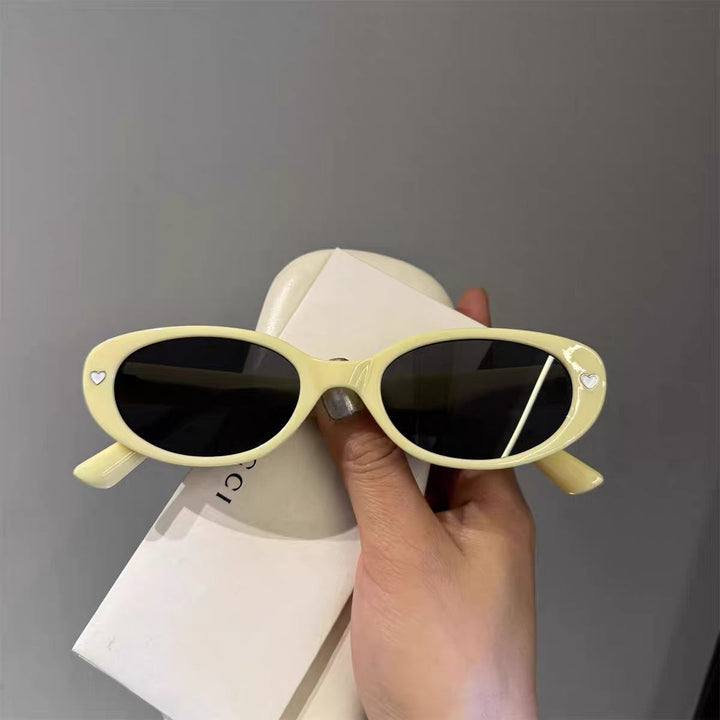 Fashionable Cat-Eye Sunglasses with Hearts Kalsten