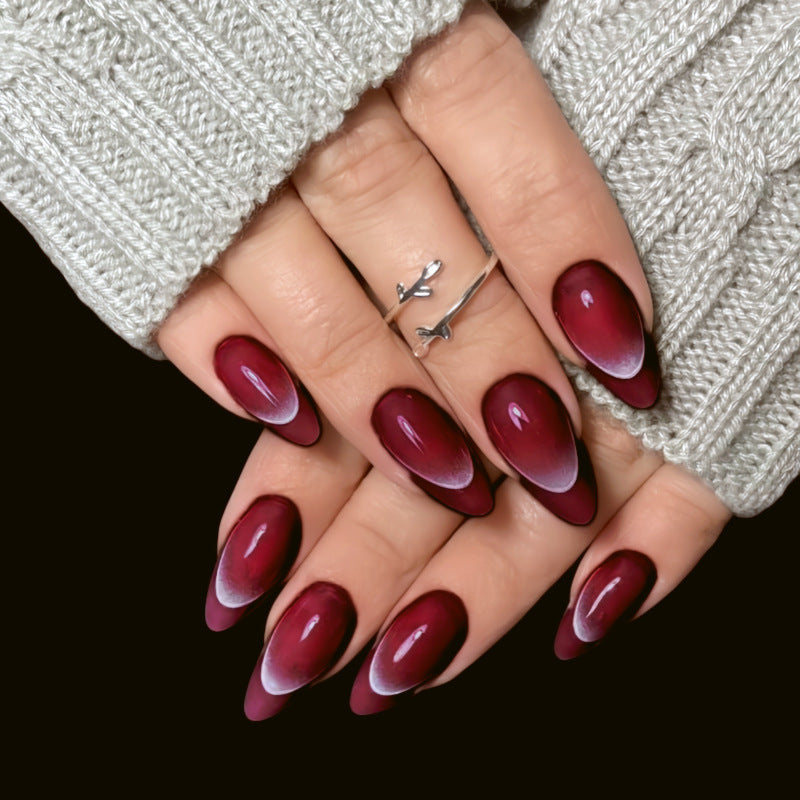 Artistic Ombre Pointed Press-On Nails Kalsten
