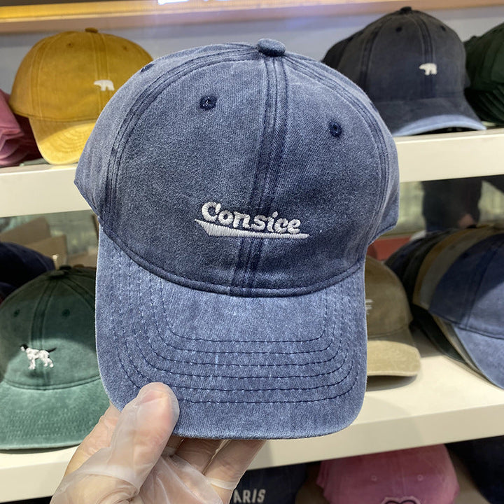 Men's Distressed Adjustable Denim Baseball Cap Kalsten