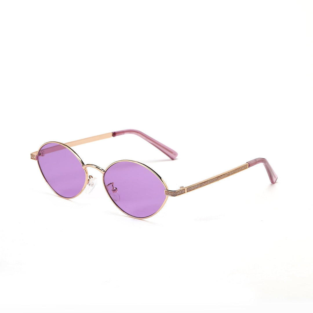 Women's fashionable round sunglasses with luxurious accents Kalsten