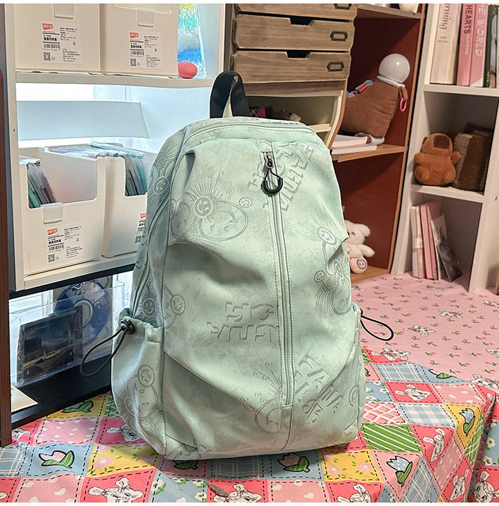 Graphic Print Casual School Backpack