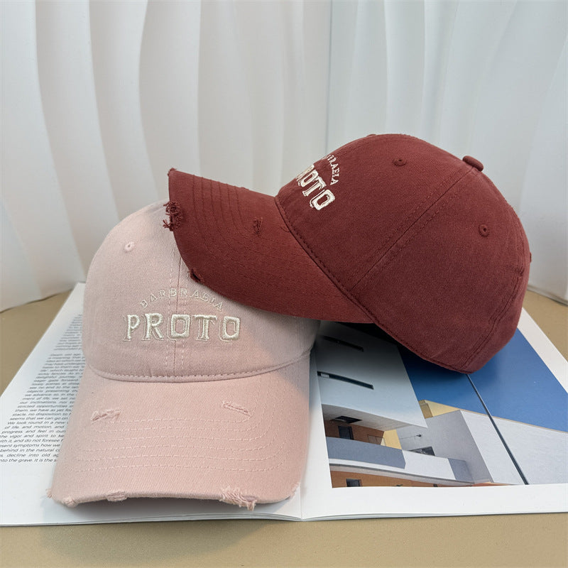 Men's Vintage-Inspired Distressed Baseball Cap Kalsten