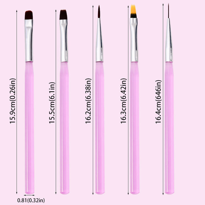 Professional Nail Art Detail Brush Set Kalsten