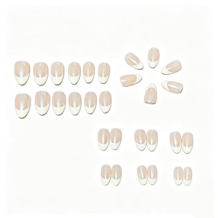 Elegant French Tip Nail Art Set Kalsten