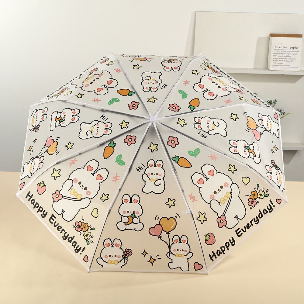 Women folding umbrella with cute animal design Kalsten