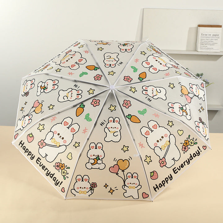 Women folding umbrella with cute animal design Kalsten