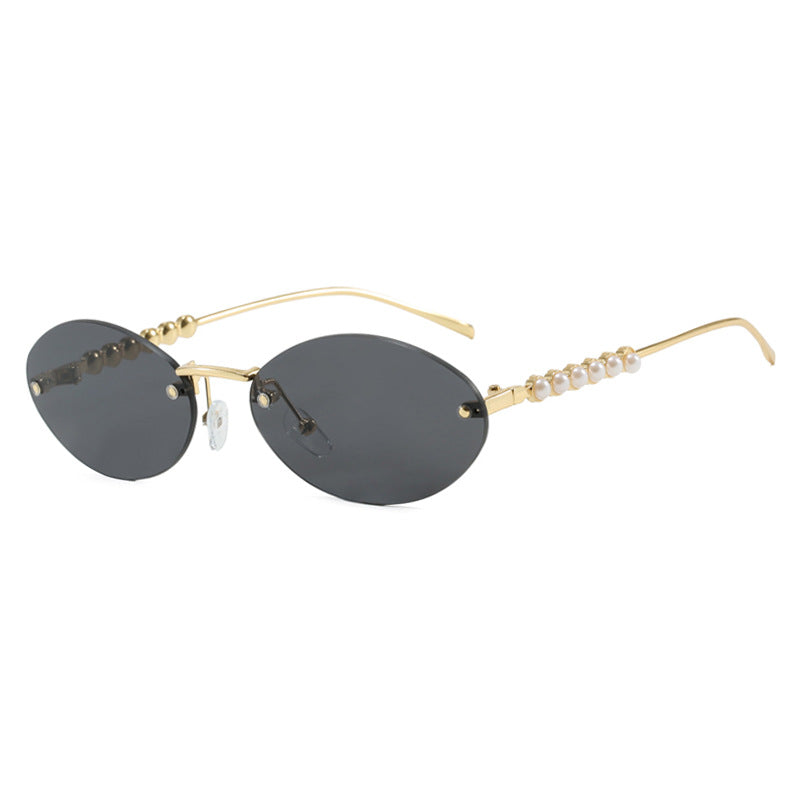 Women's stylish oval sunglasses with elegant embellishments Kalsten
