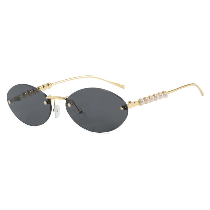 Women's stylish oval sunglasses with elegant embellishments Kalsten