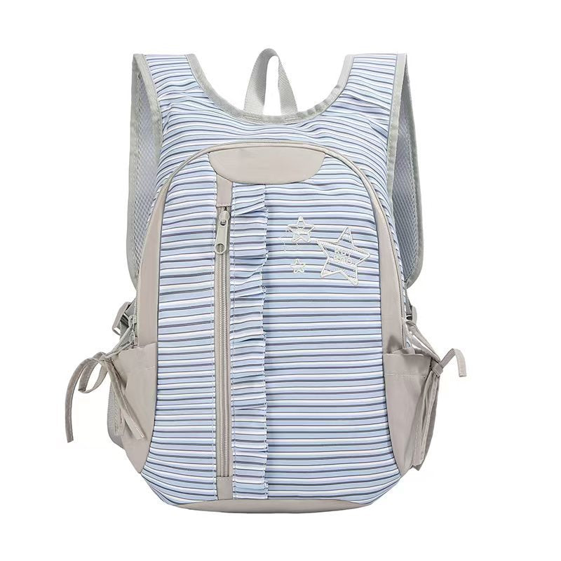 Multi-Pocket Ruffle Design Backpack Kalsten