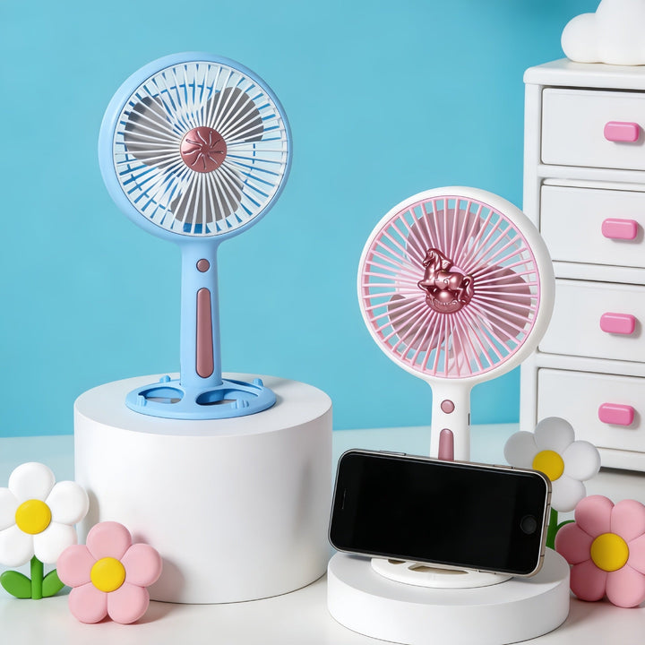 Women's Portable Handheld Fan with Flexible Angle and USB Connection Kalsten
