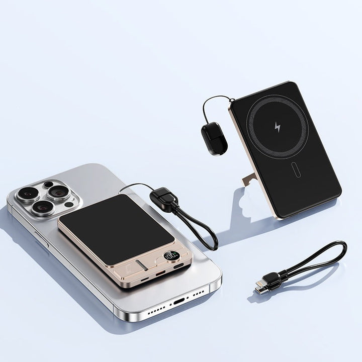 Portable power bank with integrated wireless charging technology and dual fast charging function Kalsten