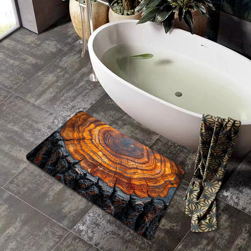 Natural Wood Grain Bath Mat Kalsten