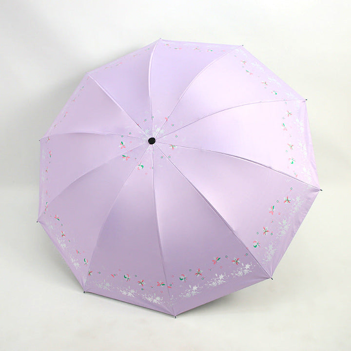 Women's Foldable Umbrella with Floral Patterns Kalsten