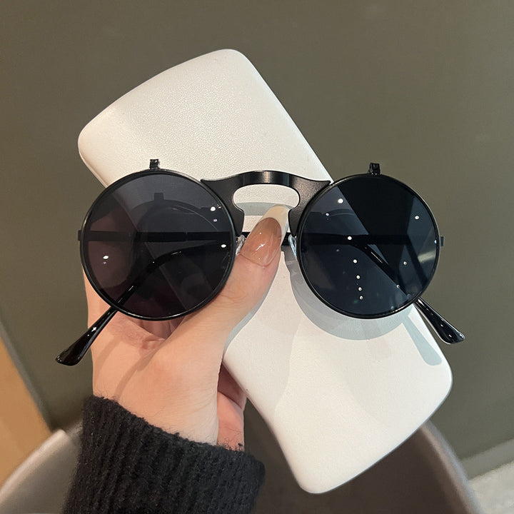 Ladies Round Designer Sunglasses with Innovative Frame Kalsten